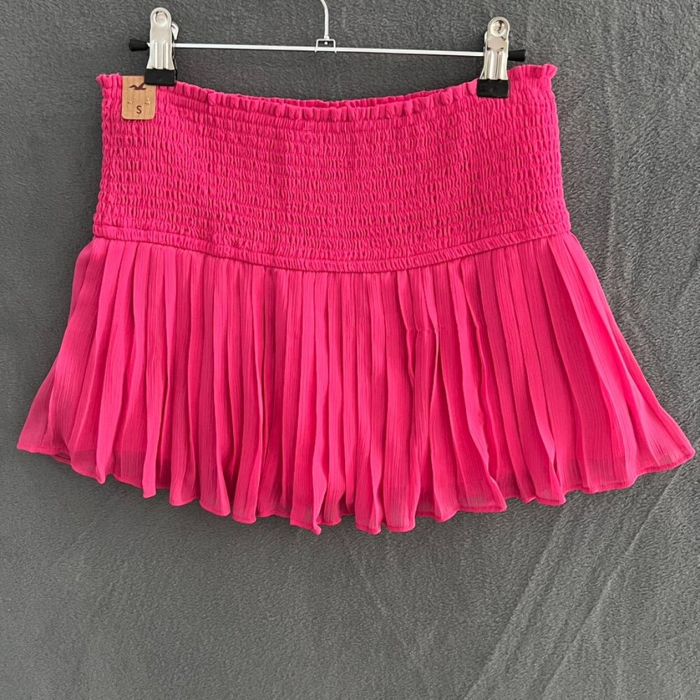 HOLLISTER sz S barbie pink shaky shake  twirl mini skirt NWT *flaw